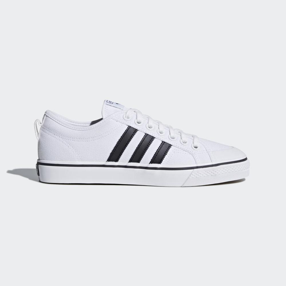 Adidas Women's Nizza Originals Shoes White/Black Ireland CQ2333